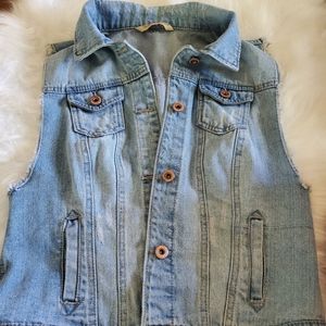 HIGHWAY JEANS denim vest jacket S